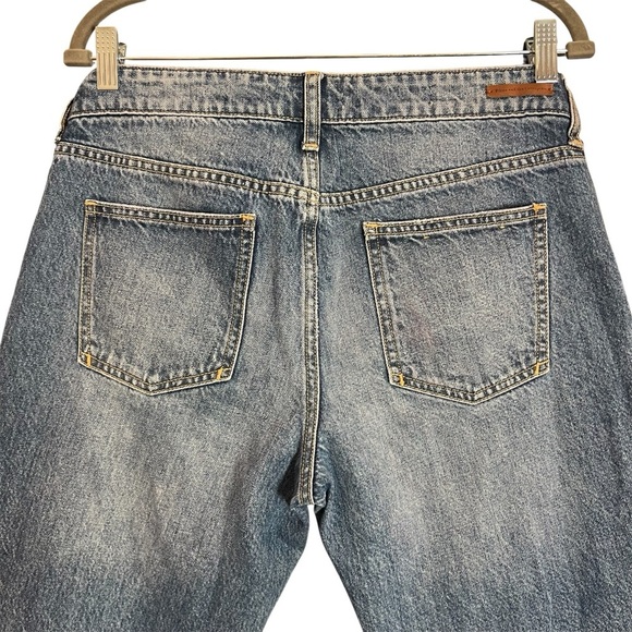 ANTHROPOLOGIE Pilcro Hyphen Fringe Mid Rise Denim Boyfriend Jeans Size 29 - Picture 5 of 8